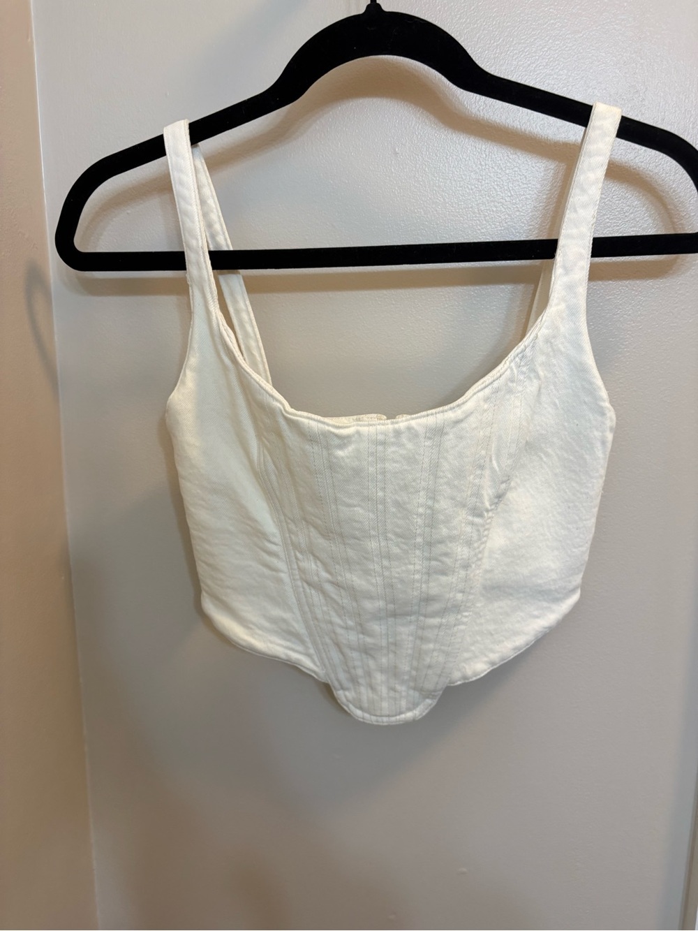 Zara Denim Corset Top